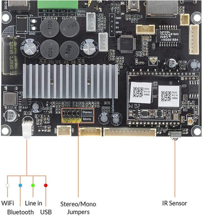 M6 WiFi Bluetooth Audio Preamplifier Board DIY Up2stream Pro V4